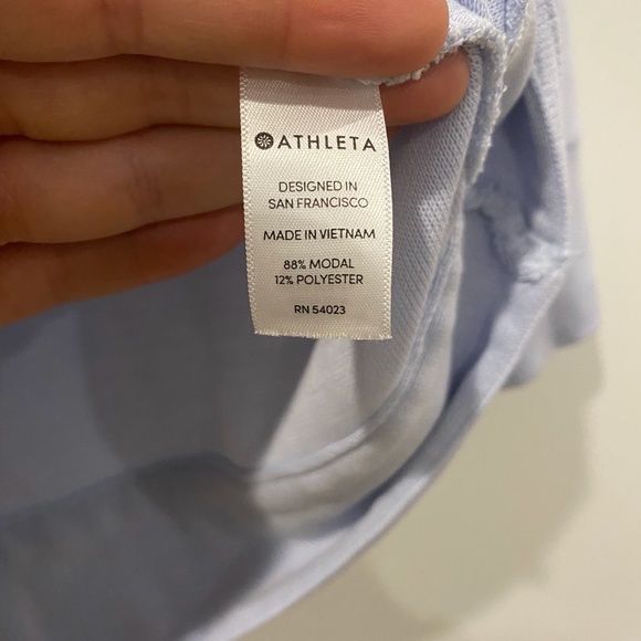 Athleta Light Blue  Long Sleeve Pullover - Picture 4 of 4